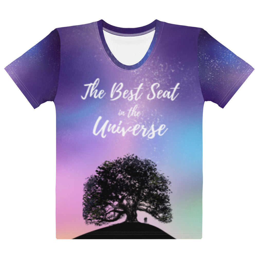 All-Over Women's Best Seat in the Universe T-shirt