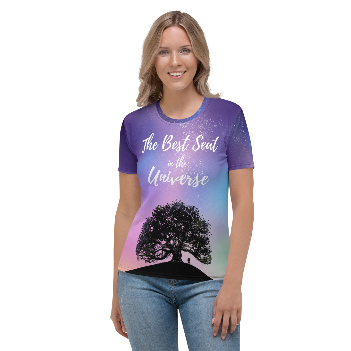 All-Over Women's Best Seat in the Universe T-shirt