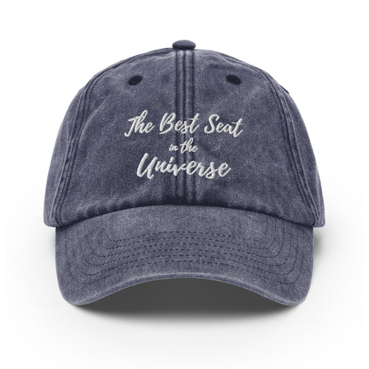 Vintage Embroidered Best Seat in the Universe Hat