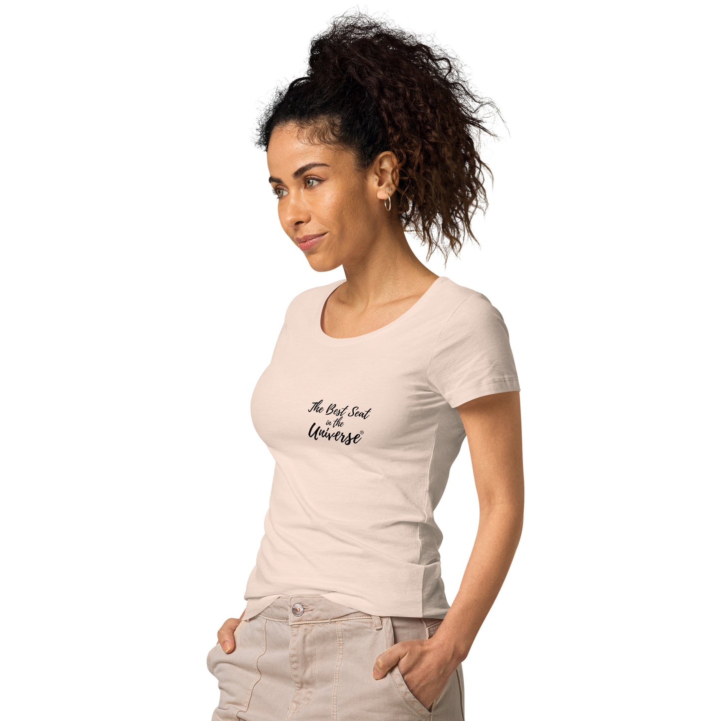 Best Seat in the Universe Woman's T-Shirt (small logo)