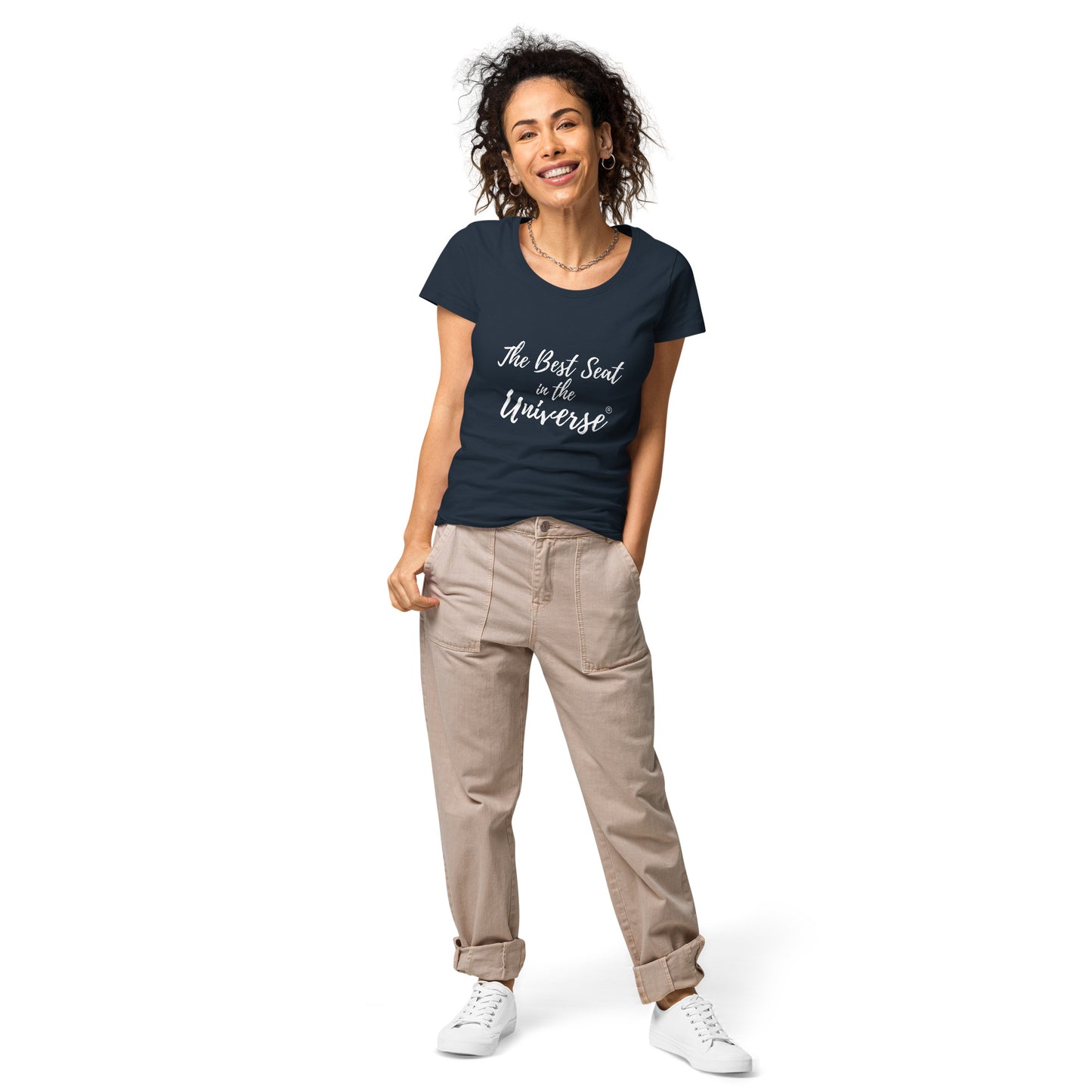 Best Seat in the Universe Women's T-Shirt (Large Logo)