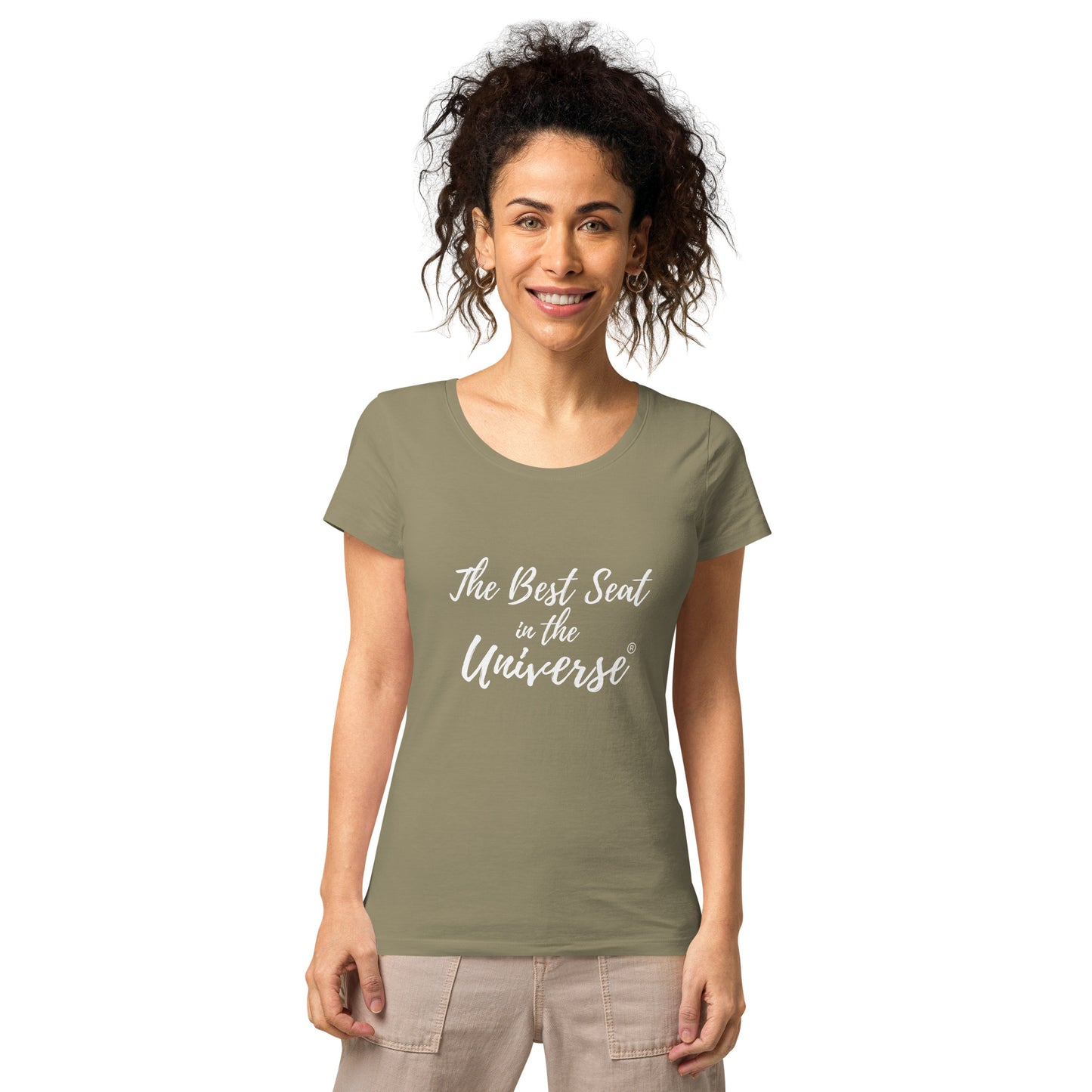 Best Seat in the Universe Women's T-Shirt (Large Logo)