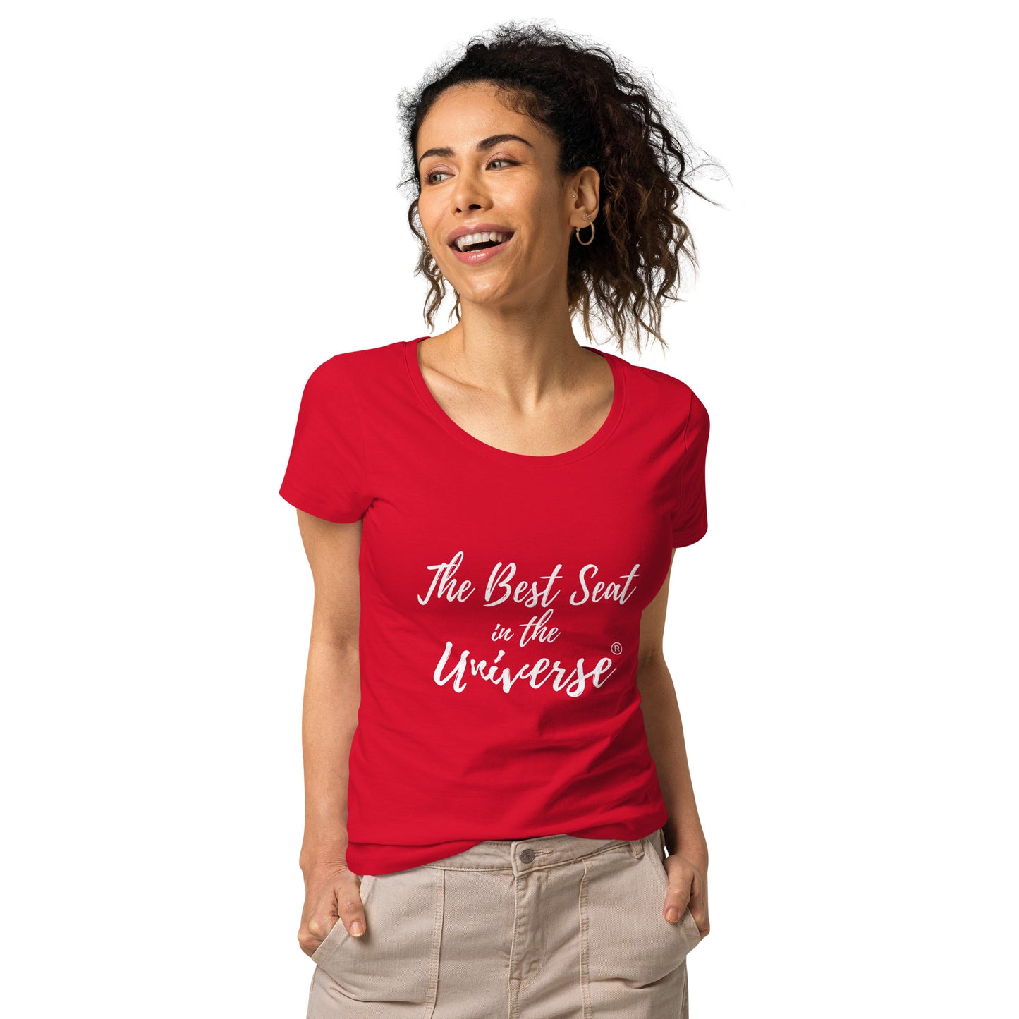 Best Seat in the Universe Women's T-Shirt (Large Logo)