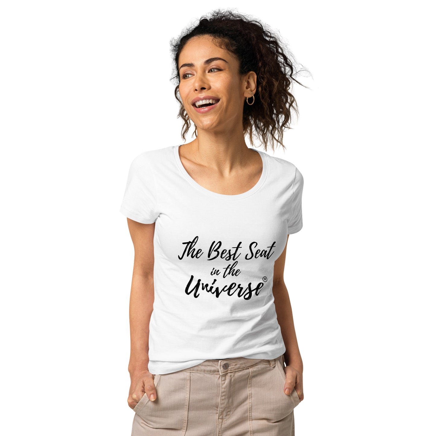 Best Seat in the Universe Women's T-Shirt (Large Logo)